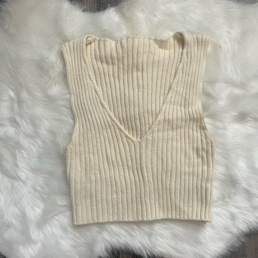 Shein Ribbed Knit Crop Top
